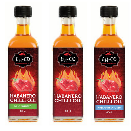 3-Pack Premium Habanero Chilli Oil | 60ML - Etinde House Company Ltd.
