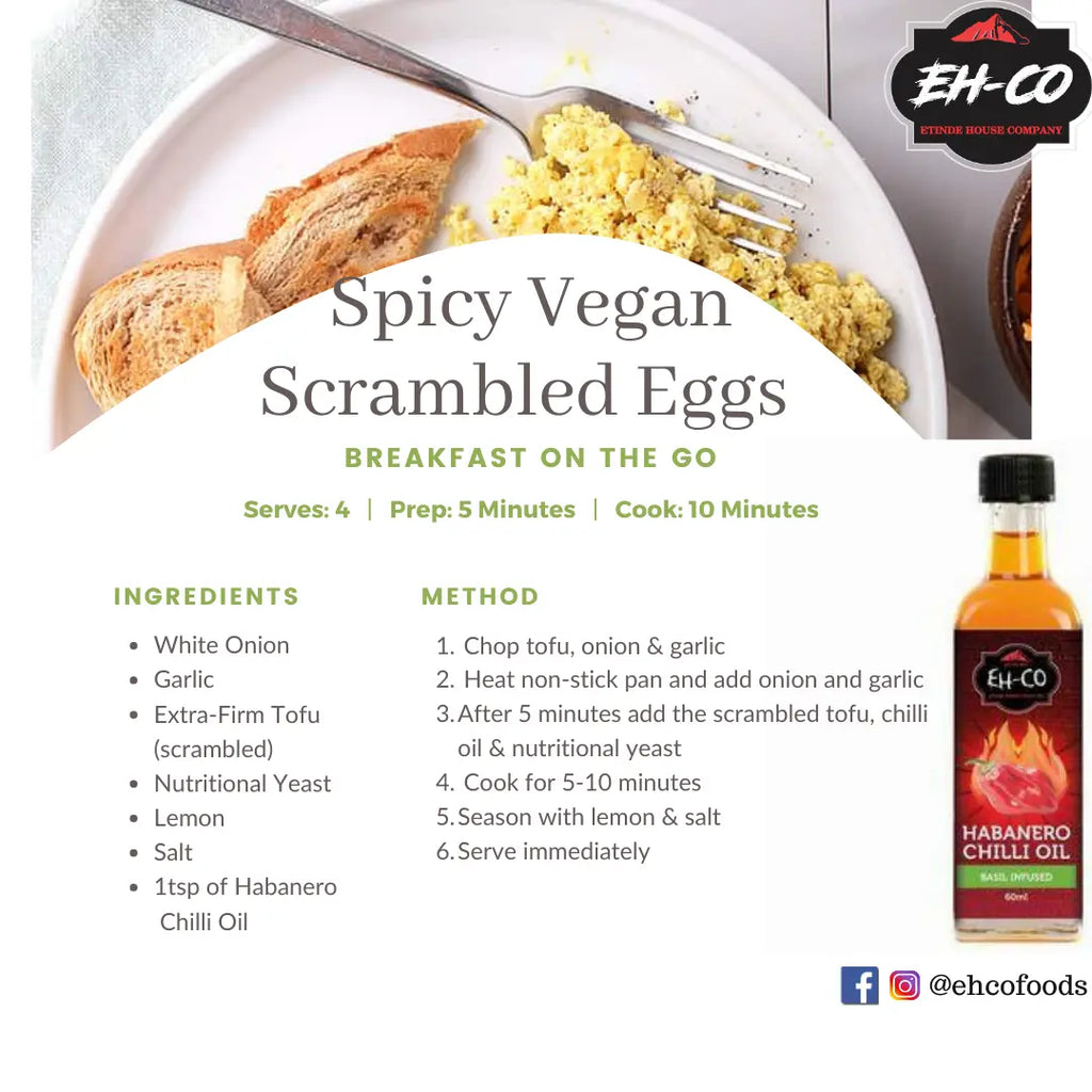 Spicy Vegan Scrambled Eggs Etinde House Company