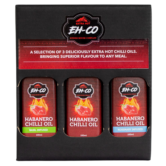 3-Pack Premium Habanero Chilli Oil | 100ML - Etinde House Company Ltd.
